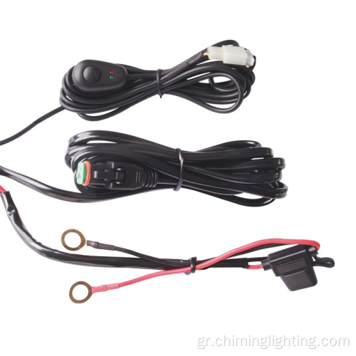 12-24V Μεγάλη απόσταση 100m τηλεχειριστήριο Blitz Flash Car LED Light Wire Harness για 1 φως